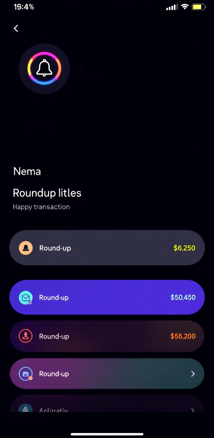 Drip app round-ups and nudges screen